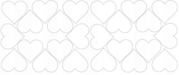 Naklejki serca walentynki 7 cm naklejka 24 sztuki biały matowy