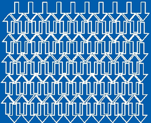 Naklejka strzałki 3x2cm 110 sztuk naklejki niebieski matowy
