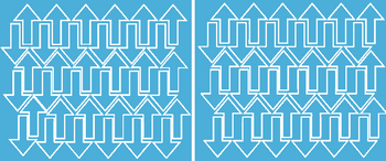 Naklejki strzałki, strzałka 5x3 cm 72 szt. jasnoniebieski z połyskiem