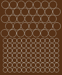 Naklejka na rower kask naklejki koła 119 sztuk brązowy połysk