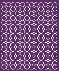 Naklejka koła 1,5 cm naklejki kropki 180 szt. fioletowy połysk