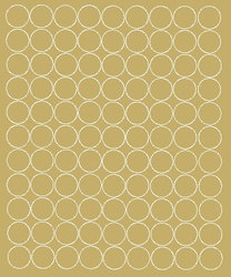 Naklejka koła 2 cm naklejki kółka kropki 99 sztuk złoty matowy