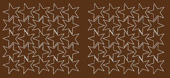 Naklejki gwiazdki 5 cm gwiazdy samoprzylepne 50 szt. brązowy z połyskiem