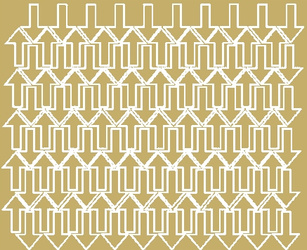 Naklejka strzałki strzałka 3x2cm 110 sztuk naklejki złoty matowy