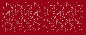 Naklejki gwiazdki 7 cm gwiazdy samoprzylepne 24 szt. ciemno czerwony matowy