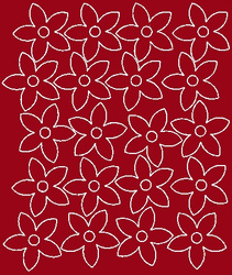 Naklejka na ścianę kwiaty naklejki 20 szt ciemno czerwony połysk