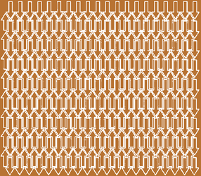 Naklejki strzałki, strzałka 1x2 cm 340 szt. miedziany z połyskiem