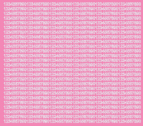 Naklejka cyfry samoprzylepne 5 mm naklejki różowy z połyskiem