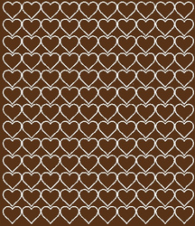 Naklejki serca walentynki 2 cm naklejka 130 sztuk brązowy matowy