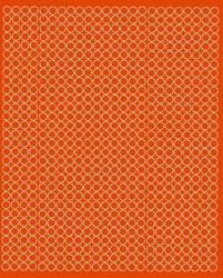 Naklejka koła 7 mm kółka kropki 720 szt pomarańczowy matowy