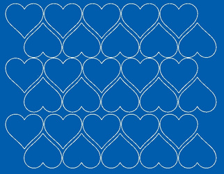 Naklejki serca walentynki 4 cm naklejka 30 sztuk niebieski połysk