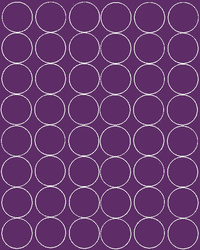 Naklejka koła 6 cm naklejki kółka kropki 48 szt fioletowy matowy