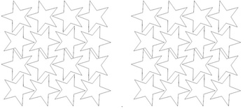 Naklejki gwiazdki 6 cm gwiazdy samoprzylepne 32 szt. biały matowy