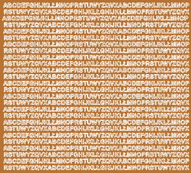 Naklejki litery samoprzylepne 5 mm miedziany matowy