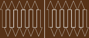 Naklejka strzałki 15x4cm 20 sztuk naklejki brązowy z połyskiem