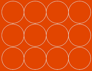 Naklejka koła 12 cm naklejki kropki 12szt. pomarańczowy matowy