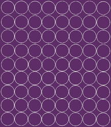 Naklejka koła 5 cm naklejki kółka grochy kropki 72 sztuki fioletowy matowy