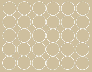Naklejka koła 8 cm naklejki kółka kropki 30 szt beżowy matowy