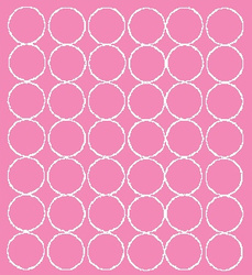 Naklejka koła 3 cm naklejki kółka kropki 42 sztuk różowy matowy