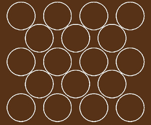 Naklejka koła 10 cm naklejki kółka kropki 18 szt brązowy matowy