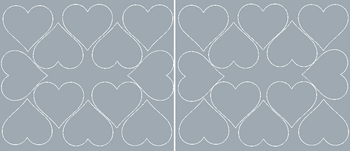 Naklejki serca walentynki 7 cm naklejka 24 sztuki  srebrny z połyskiem