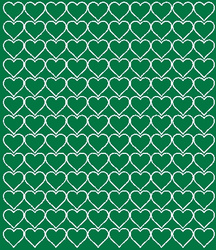 Naklejki serca walentynki 2 cm naklejka 130 szt zielony połysk.