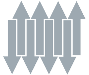 Naklejki strzałki, strzałka 30x10 cm 8 szt. srebrny matowy