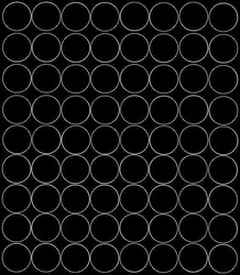 Naklejka koła 5 cm naklejki kółka kropki 72 sztuki czarny matowy