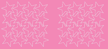 Naklejki gwiazdki 6 cm gwiazdy samoprzylepne 32 szt. różowy z połyskiem