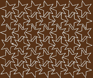 Naklejki gwiazdki 4 cm gwiazdy samoprzylepne 42 szt. brązowy z połyskiem