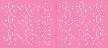 Naklejka na ścianę okno kwiaty naklejki kwiatki 18 sztuk różowy matowy