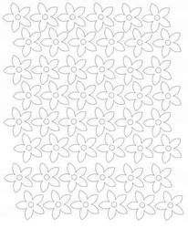 Naklejka na ścianę kwiaty 3 cm kwiatki 48 sztuk biały matowy