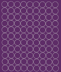 Naklejka koła 2 cm naklejki kółka grochy kropki 99 sztuk fioletowy matowy