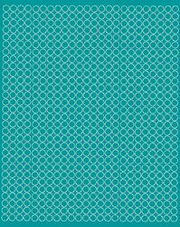 Naklejka koła 7 mm naklejki kółka kropki 720 szt turkusowy matowy