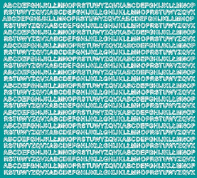 Naklejka litery samoprzylepne 5 mm naklejki turkusowy połysk