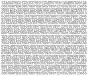 Naklejka cyfry samoprzylepne 7 mm naklejki białe matowe