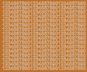 Naklejki cyfry samoprzylepne 1 cm miedziany z połyskiem