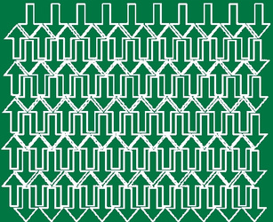 Naklejka strzałki 3x2cm 110 sztuk naklejki zielony matowy.