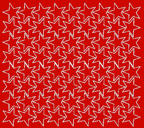 Naklejki gwiazdki 3 cm gwiazdy samoprzylepne 72 szt. czerwony matowy