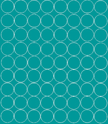 Naklejka koła 5 cm naklejki kółka kropki 72 sztuki turkusowy mat