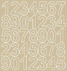 Naklejka cyfry samoprzylepne 4 cm naklejki beżowy matowy