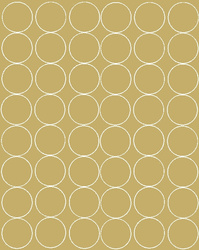 Naklejka koła 6 cm naklejki kółka kropki 48 szt złoty z połyskiem
