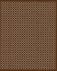 Naklejka koła 7 mm naklejki kółka kropki 720 szt brązowy matowy