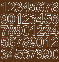 Naklejka cyfry samoprzylepne 3,5 cm naklejki brązowy z połyskiem