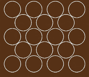 Naklejka koła 10 cm naklejki kółka kropki 18 szt brązowy połysk