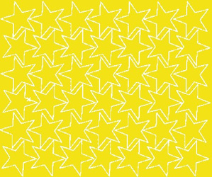 Naklejki gwiazdki 4 cm gwiazdy samoprzylepne 42 szt. żółty matowy