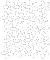 Naklejka na ścianę kwiaty naklejki kwiatki 20 sztuk biały połysk