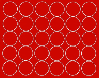 Naklejka koła 8 cm naklejki kółka kropki 30 szt czerwony matowy