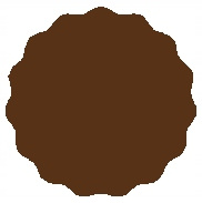 Etykieta na słoik 5,5 cm na przetwory 48 szt. brązowy matowy