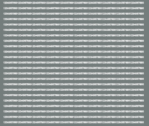 Naklejka cyfry samoprzylepne 3 mm naklejki szary matowy